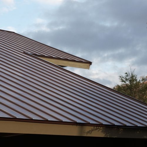 Beautiful brown metal roof